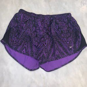 Purple Striped Nike Running Shorts
